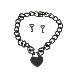 Loveshop dans le 63 La Gaterie Collier Chaine et Coeur Cadenas