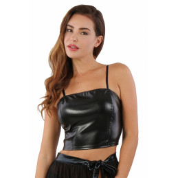 Loveshop dans le 63 La Gaterie Top Simili Cuir Zip au Dos