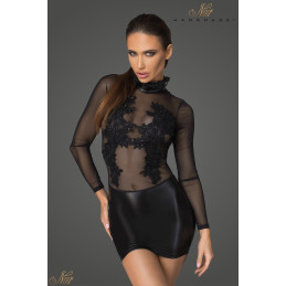 Loveshop dans le 63 La Gaterie Robe courte wetlook et broderie