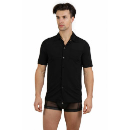 Loveshop dans le 63 La Gaterie Chemise noire manches courtes