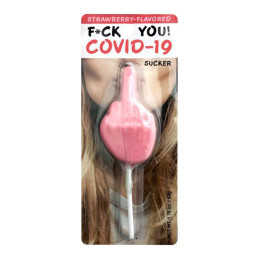 Loveshop dans le 63 La Gaterie F*Ck You Covid-19 Sucette Fraise